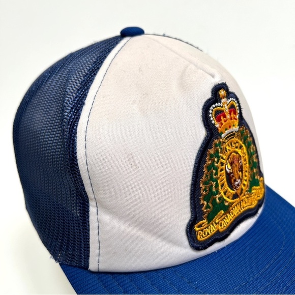 Vintage RCMP Royal Canadian Mounted Police Baseball Trucker Cap Hat Snap Back - Picture 11 of 11